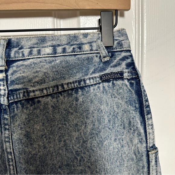 Vintage Manisha Acid Wash Jeans Waist 28.5 - Picture 8 of 12